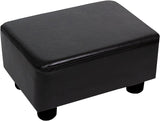 Scalebeard Small Foot Stool Ottoman Footstool with Legs Under Desk Footrest for Living Room Bedroom and Office