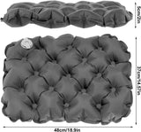 Scalebeard Inflatable Seat Cushion Portable Travel Airplane Seat Cushion Self-Inflating Camping Air Sitting Pad Portable Bleacher Cushions for Office Chair Hiking Outdoor Climbing Kayak Patio Car