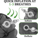 Scalebeard Inflatable Seat Cushion Portable Travel Airplane Seat Cushion Self-Inflating Camping Air Sitting Pad Portable Bleacher Cushions for Office Chair Hiking Outdoor Climbing Kayak Patio Car