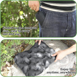 Scalebeard Inflatable Seat Cushion Portable Travel Airplane Seat Cushion Self-Inflating Camping Air Sitting Pad Portable Bleacher Cushions for Office Chair Hiking Outdoor Climbing Kayak Patio Car