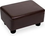 Scalebeard Small Foot Stool Ottoman Footstool with Legs Under Desk Footrest for Living Room Bedroom and Office
