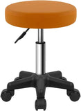 Scalebeard Round Rolling Stool Height Adjustable Stool with Wheels for Spa Salon Massage