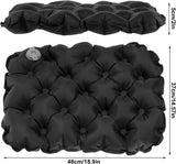 Scalebeard Inflatable Seat Cushion Portable Travel Airplane Seat Cushion Self-Inflating Camping Air Sitting Pad Portable Bleacher Cushions for Office Chair Hiking Outdoor Climbing Kayak Patio Car