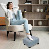 Scalebeard Small Foot Stool Ottoman Footstool with Legs Under Desk Footrest for Living Room Bedroom and Office