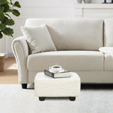 Scalebeard Small Foot Stool Ottoman Footstool with Legs Under Desk Footrest for Living Room Bedroom and Office