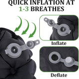 Scalebeard Inflatable Seat Cushion Portable Travel Airplane Seat Cushion Self-Inflating Camping Air Sitting Pad Portable Bleacher Cushions for Office Chair Hiking Outdoor Climbing Kayak Patio Car