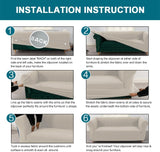 Toyswill Stretch Sofa Cover for Chesterfield Sofa Loveseat Sofa Covers for 2 Cushion Couch Soft Sofa Slipcovers for Living Room with Jacquard Fabric Pet Furniture Protector (Loveseat, Island Fossi)