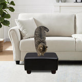 Scalebeard Small Foot Stool Ottoman Footstool with Legs Under Desk Footrest for Living Room Bedroom and Office