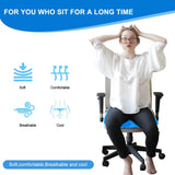 Scalebeard Large Gel Seat Cushion for Long Sitting with Non-Slip Cover,Soft & Breathable,Seat Cushion for Chair,Car,Office,Desk Chair,Wheelchair