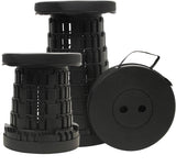 Scalebeard Collapsible Stool Chair, Upgraded Folding Stool for Adults Lightweight, Sturdy, Adjustable, Portable, Foldable Seat Sturdy Stools for Outdoor Camping Fishing Hiking Gardening BBQ