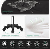 Scalebeard Round Rolling Stool Height Adjustable Stool with Wheels for Spa Salon Massage