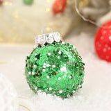 Toyswill 25PCS Christmas Ornaments Set, 2.36"/6CM Assorted Clear Plastic Shatterproof Ball Hanging Ornaments for Xmas Tree Decorations, for Indoor Home Holiday Decor - Red/Green/White.