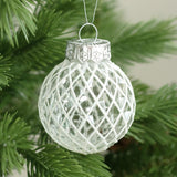 Toyswill 25PCS Christmas Ornaments Set, 2.36"/6CM Assorted Clear Plastic Shatterproof Ball Hanging Ornaments for Xmas Tree Decorations, for Indoor Home Holiday Decor - Red/Green/White.