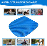 Scalebeard Large Gel Seat Cushion for Long Sitting with Non-Slip Cover,Soft & Breathable,Seat Cushion for Chair,Car,Office,Desk Chair,Wheelchair