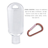 Toyswill 50pcs Clear Refillable Keychain Bottles with Flip Cap, Plastic Leakproof Containers Portable Squeeze Empty Bottle for Travel School Outdoor Trip Camping