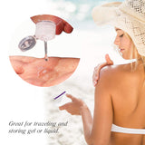 Toyswill 50pcs Clear Refillable Keychain Bottles with Flip Cap, Plastic Leakproof Containers Portable Squeeze Empty Bottle for Travel School Outdoor Trip Camping